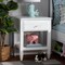 Baxton Studio Naomi and Transitional White Finished Wood 1-Drawer Bedroom Nightstand 168-10822 - alternate 4